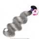 1 Bundle Virgin Hair Ombre Color 1B/Grey Weave Cambodain Body Wave Ombre Silver Grey Hair Extensions 