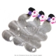 1 Bundle Virgin Hair Ombre Color 1B/Grey Weave Cambodain Body Wave Ombre Silver Grey Hair Extensions 