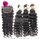 3 or 4 pcs/lot 13A Standard Grade Indian Deep Wave 100% Human Vigin Hair Extensions