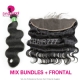 13x4/13x6 Lace Frontal With 3 or 4 Bundles Brazilian Body Wave 13A Standard Grade Virgin Hair Human Hair Extenions
