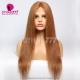Color 30# Lace Frontal Wig 180% Density Lace Wig Straight Hair 100% Virgin Human Hair