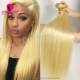 3 or 4 Bundles Deals Color 613 Bleach Blonde Human Hair Straight Extensions