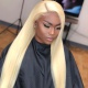 Blonde Color 613# Glueless HD 13x4/13x6 Lace Frontal Wig 200% Density Virgin Human Hair Small Knots