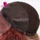 Stylist Wig As Picture 100% Virgin Human Hair Loose Wavy Indian Red 180% Density