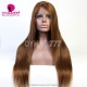 (BOGO Buy one get one Free)Color 4# 13*4 Lace Front Wigs Straight Hair 130% Density Top Quality Virgin Human Hair With Elastic Band 