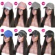 Cap Hair Extension Hat Wig 100% Virgin Human Hair Top Quality Natural Color