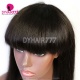Full Machine Made Wigs With Bangs 200% Density Human Hair Wigs 100% Human Hair Natural Color