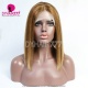 Highlights P4/27 Blunt Cut Short Bob Wigs 250% Density Straight Hair 100% Human Hair Lace Frontal Wigs