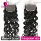 Lace Top Closure (4*4) Natural Wave Human Virgin Hair Freestyle Free Part Middle Part Two Part Three Part