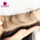 HD 4x4 Lace Closure Human hair With Baby Hair Pre Plucked Natural Color